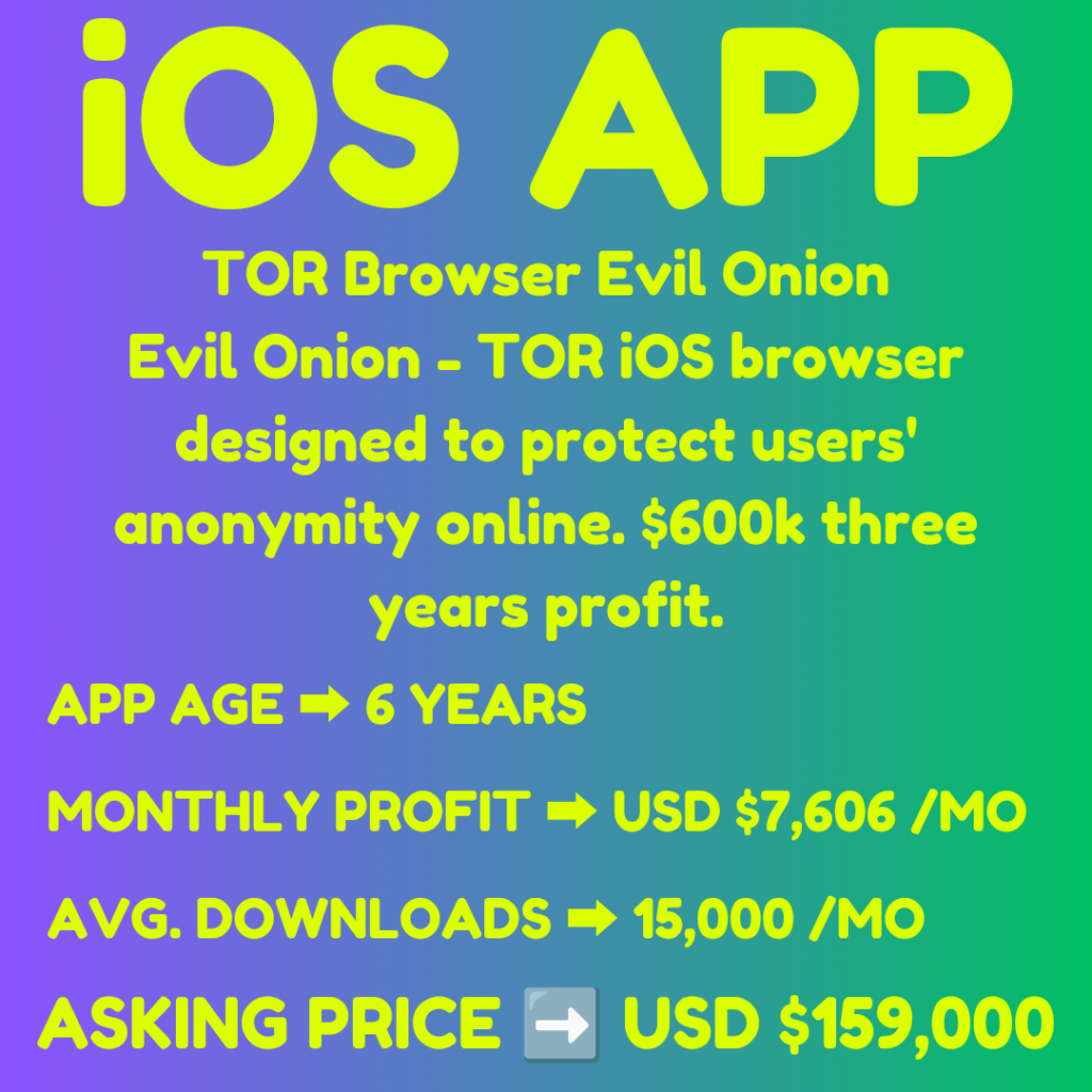 TOR Browser Evil Onion - Business For Sale